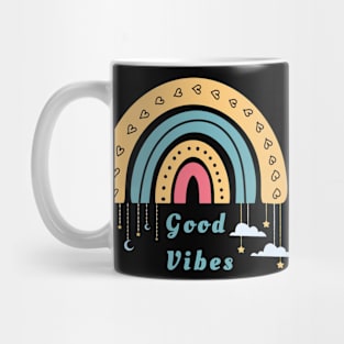 Good Vibes Rainbow Design Mug